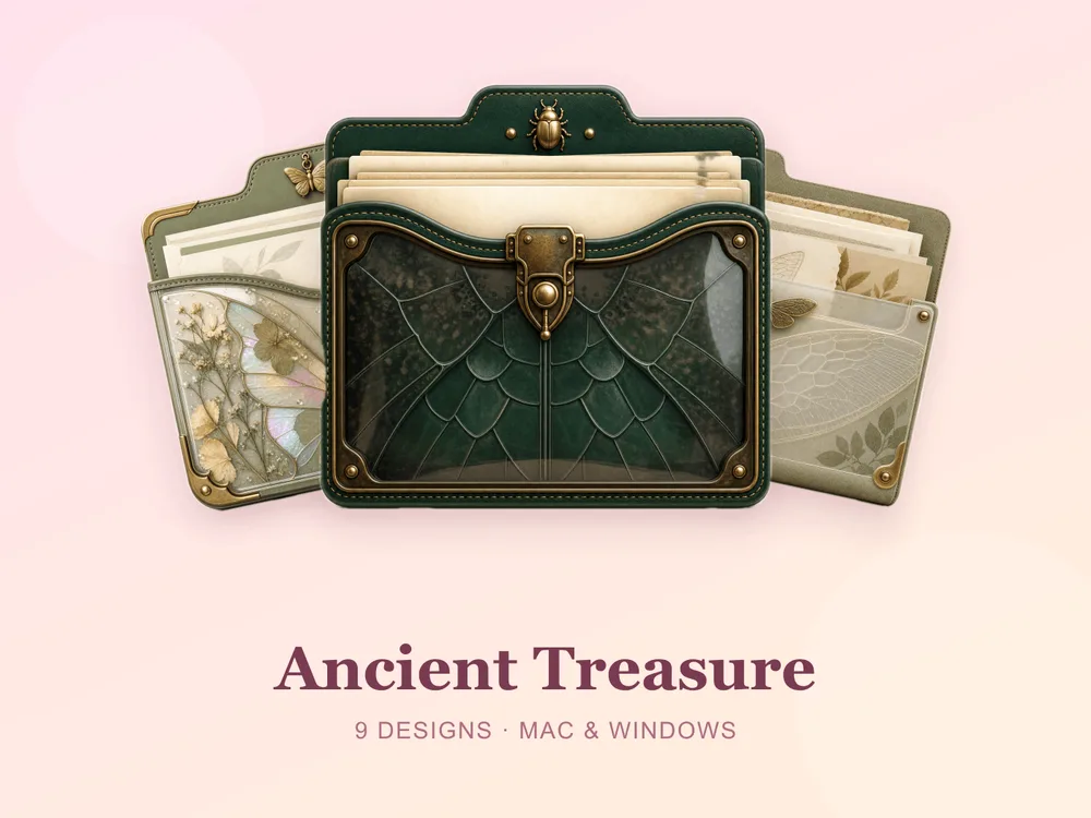 Ancient Treasure — folder icon skin for Mac and Windows