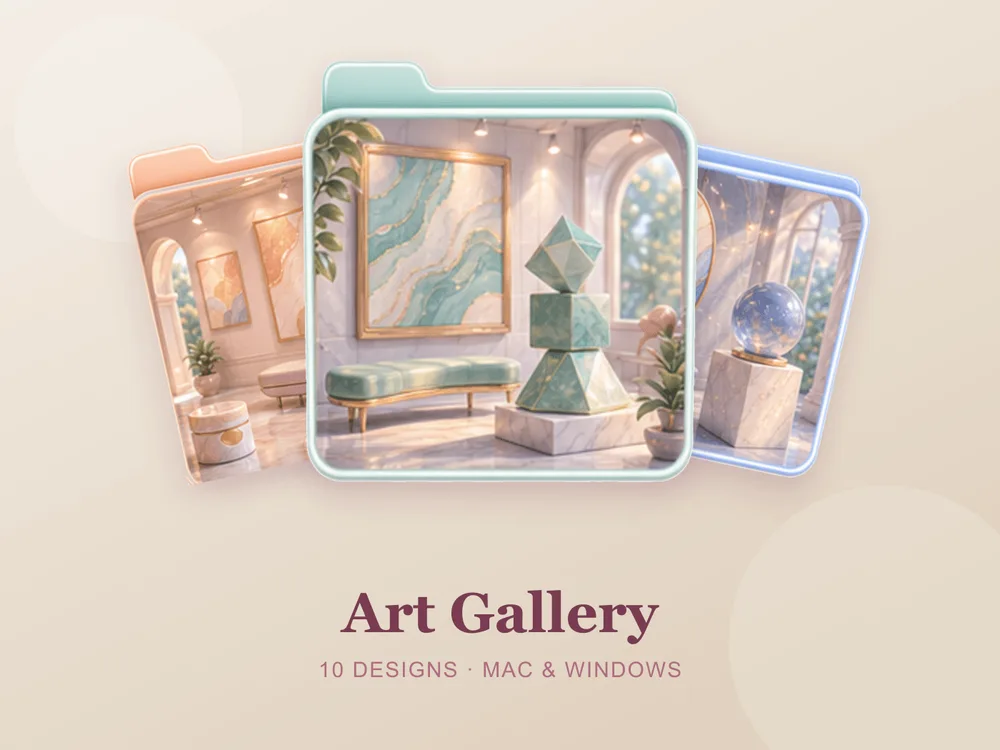 Art Gallery — folder icon skin for Mac and Windows