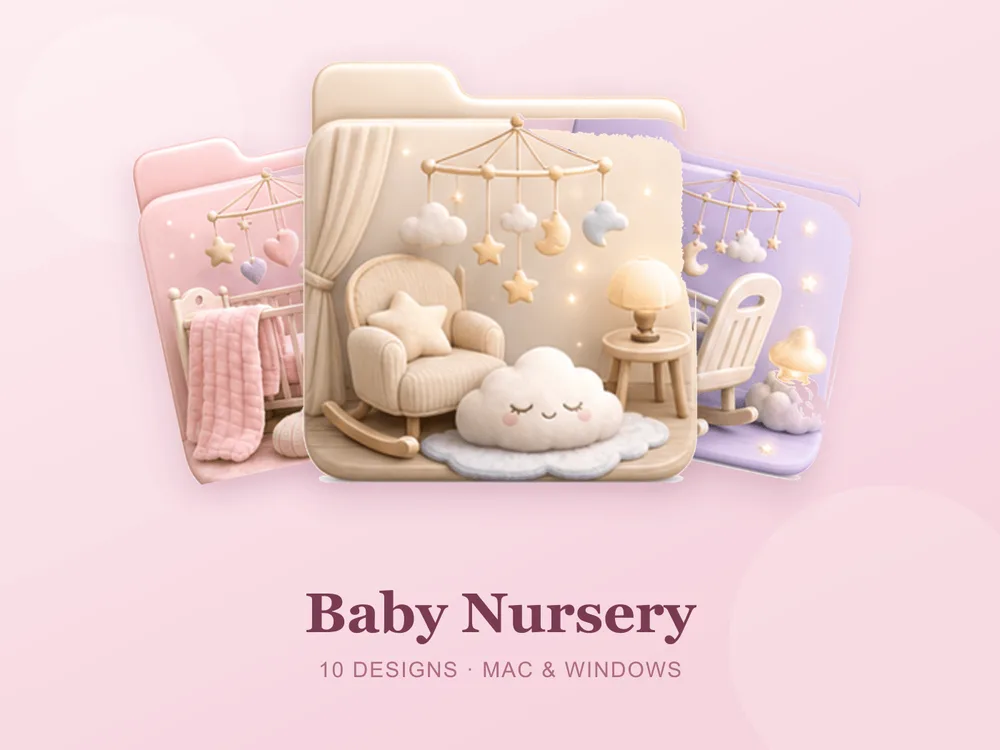 Baby Nursery — folder icon skin for Mac and Windows