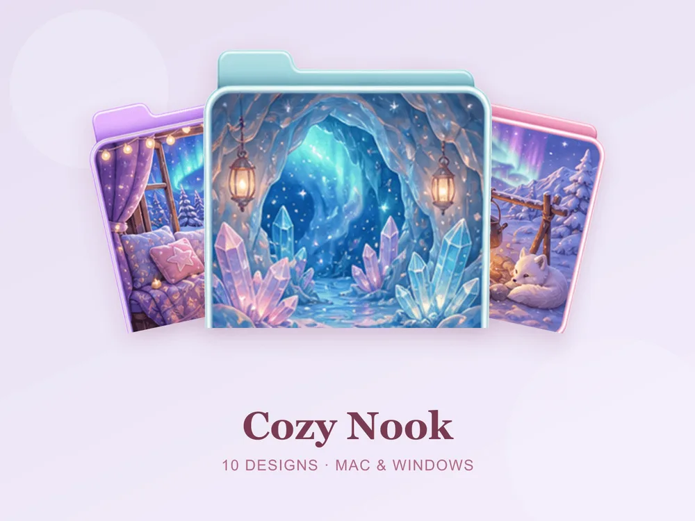 Cozy Nook — folder icon skin for Mac and Windows