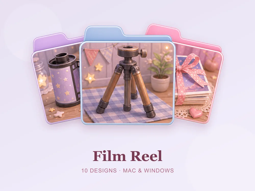 Film Reel — folder icon skin for Mac and Windows