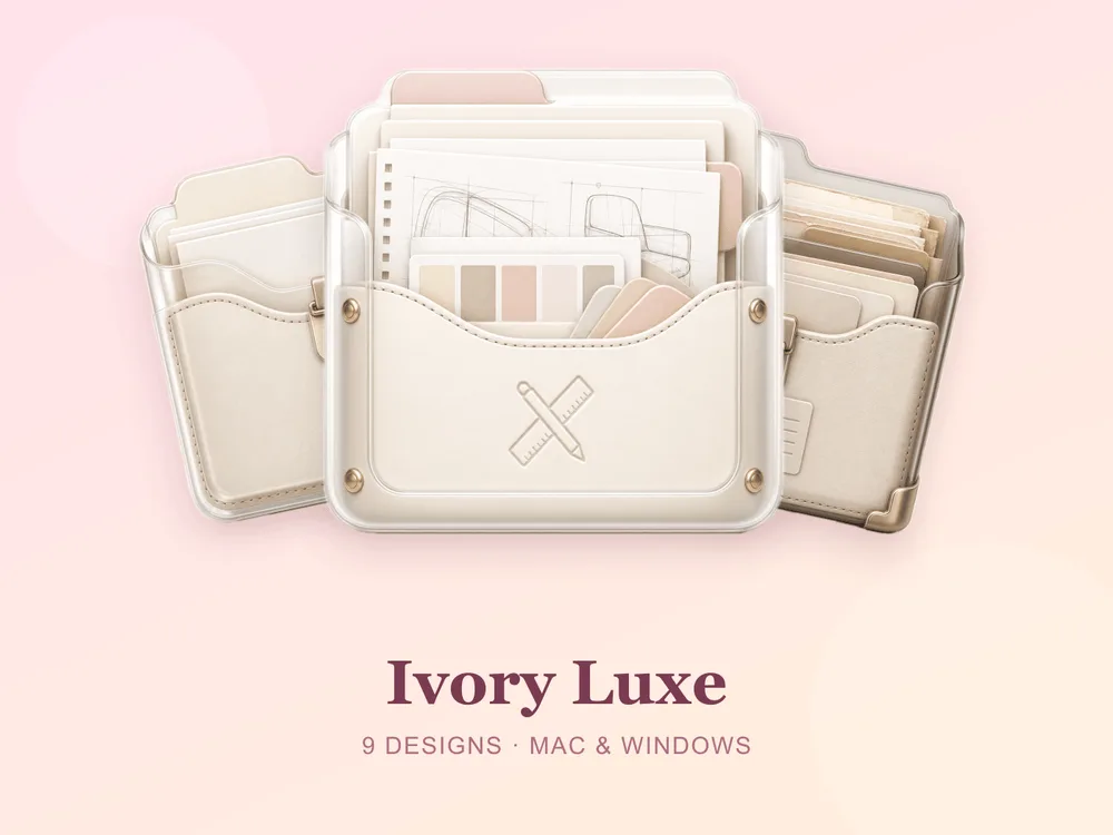 Light Academia Folder Icons for Mac & Windows (2026)