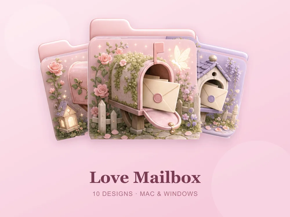 Love Mailbox — folder icon skin for Mac and Windows