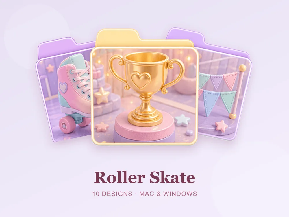 Roller Skate — folder icon skin for Mac and Windows
