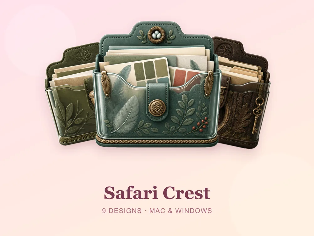 Safari Crest — folder icon skin for Mac and Windows