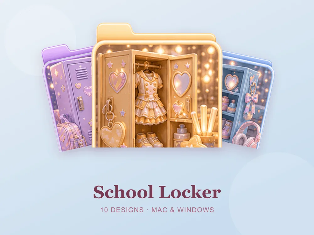 School Locker — folder icon skin for Mac and Windows