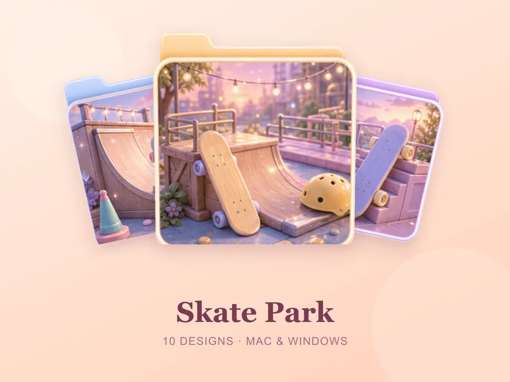 Skate Park — folder icon skin for Mac and Windows