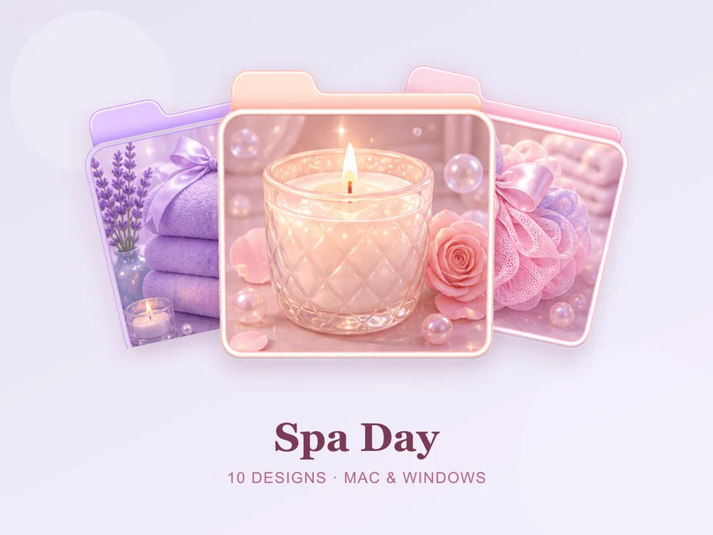 Spa Day — folder icon skin for Mac and Windows