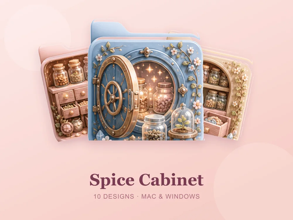 Spice Cabinet — folder icon skin for Mac and Windows