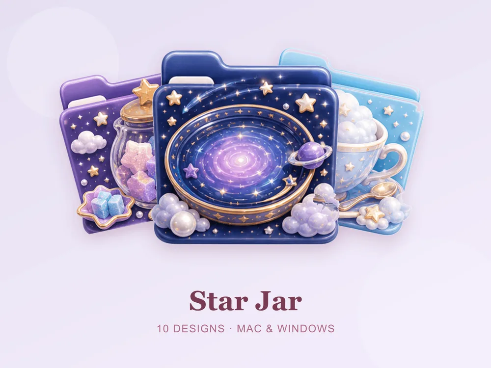 Star Jar — folder icon skin for Mac and Windows