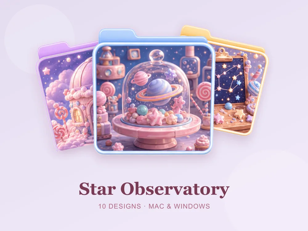 Star Observatory — folder icon skin for Mac and Windows