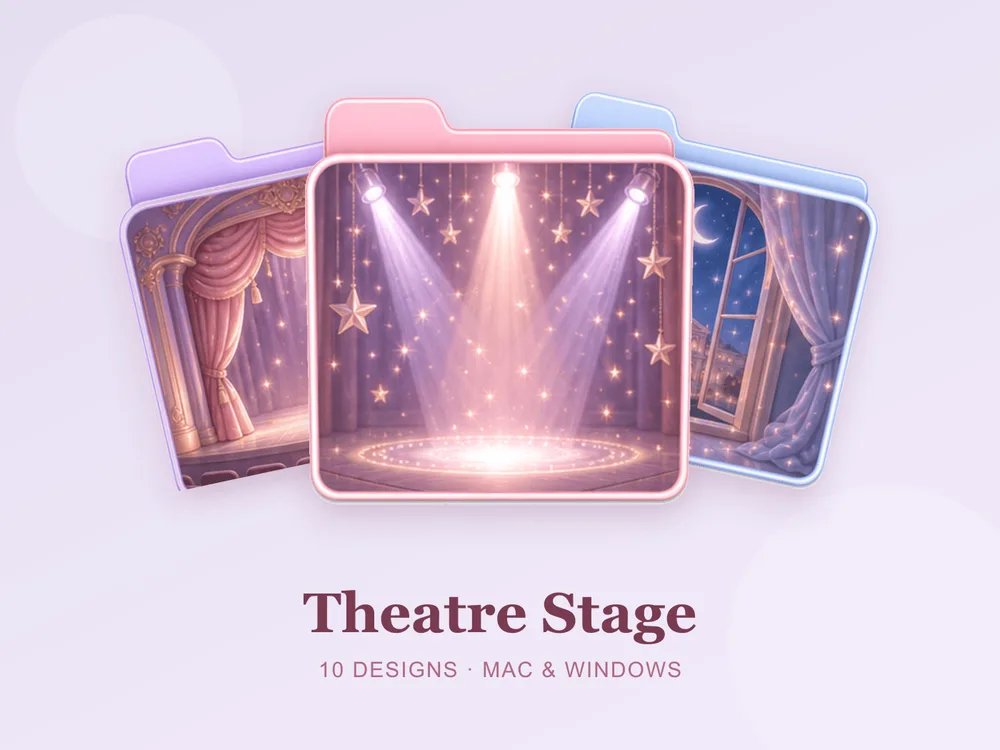 Theatre Stage — folder icon skin for Mac and Windows