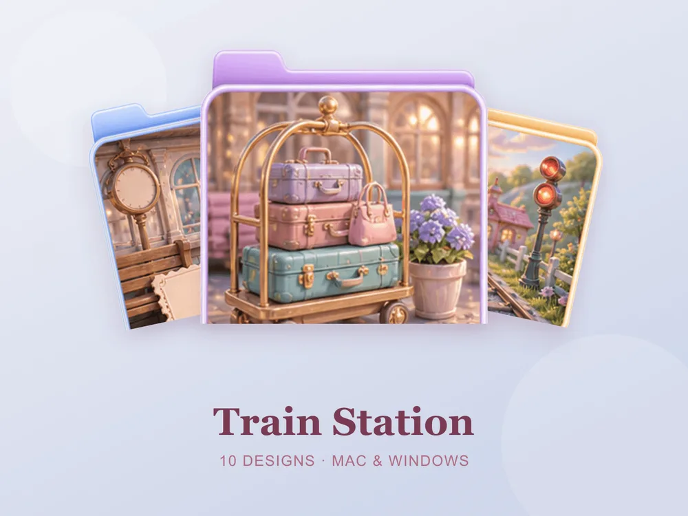 Train Station — folder icon skin for Mac and Windows