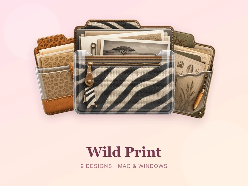 Wild Print — folder icon skin for Mac and Windows